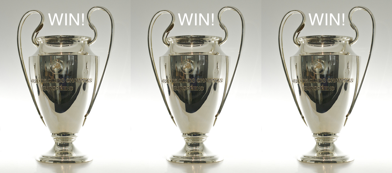 Industrial Experience can be a win-win-win situation for all three parties involved: you, your employer and your University. Picture adapted from an original Creative Commons BY image of the UEFA Champions League Trophy by David Flores on Wikimedia Commons w.wiki/6Ubh